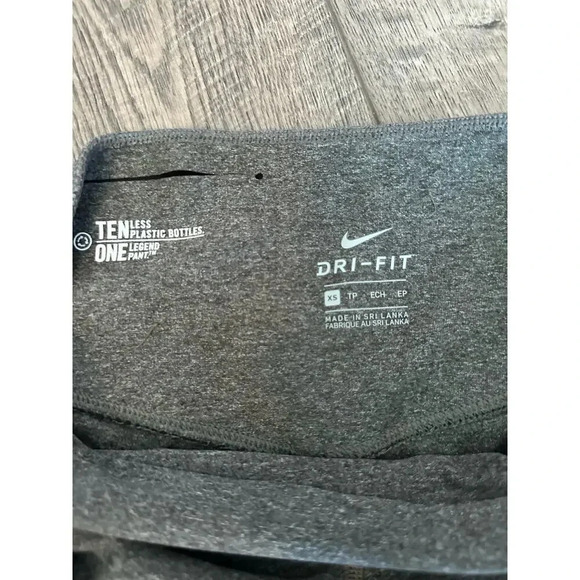 Nike Gray & Blue Legend Dri-Fit Leggings Pant Size XS - Picture 3 of 5